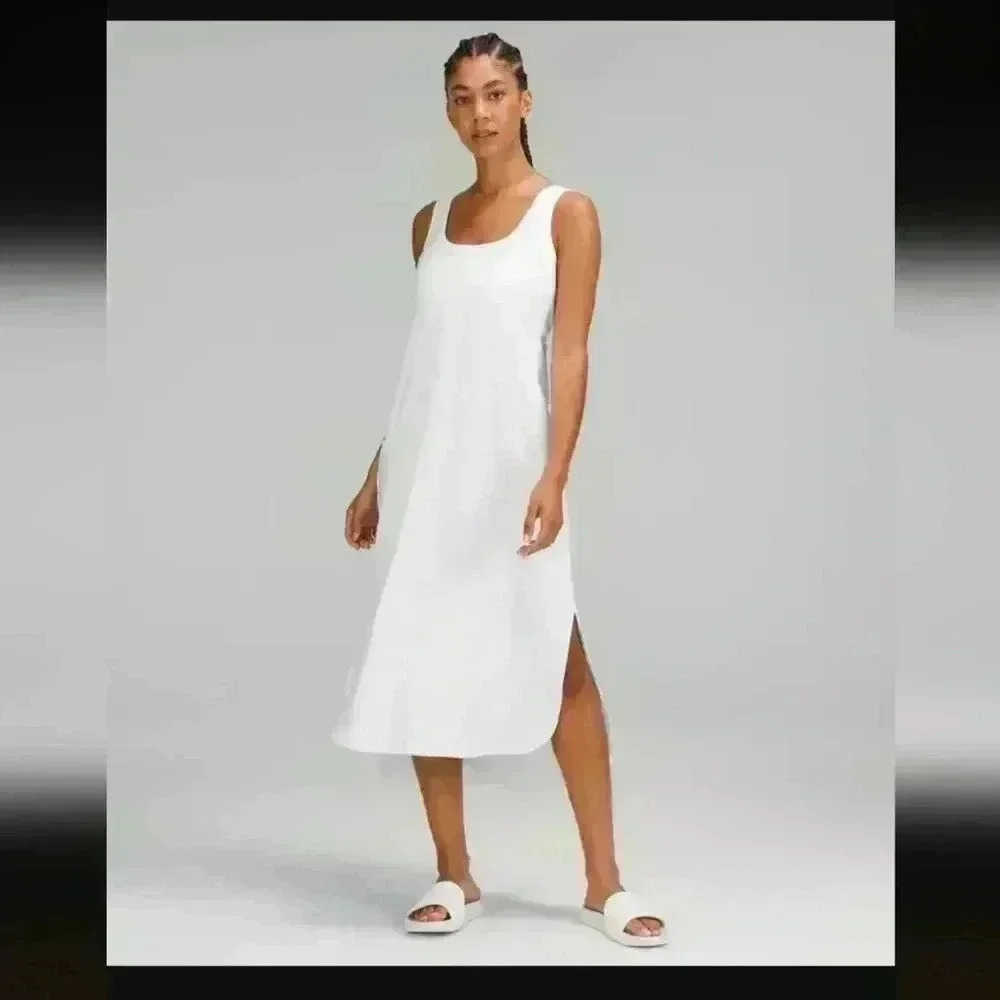 NWT Lululemon Pima Cotton Open-Back Midi Dress size 8